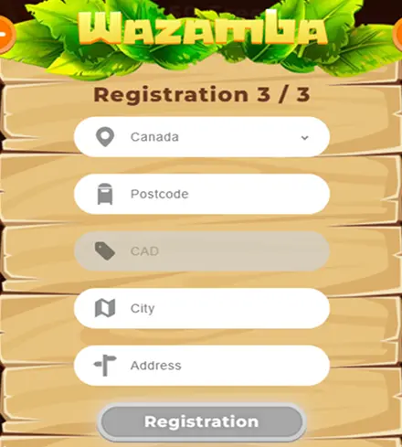 Registration step 3